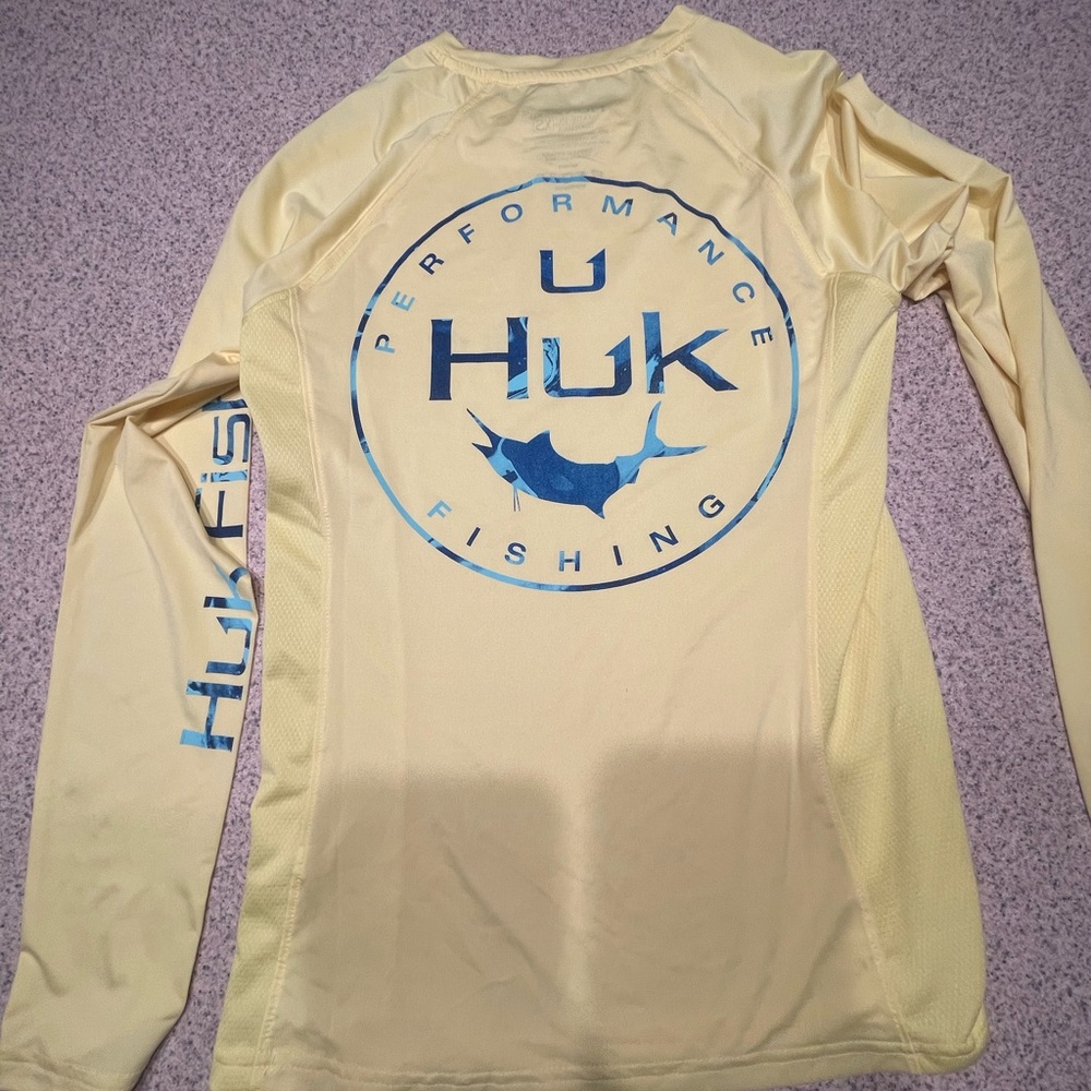 Huk Performance Fishing Shirt in Yellow